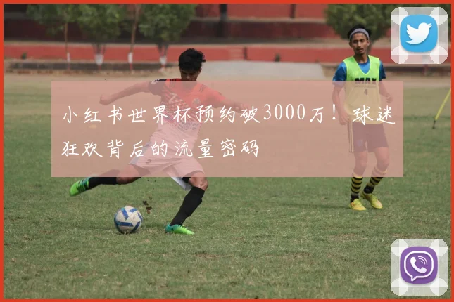 小红书世界杯预约破3000万！球迷狂欢背后的流量密码